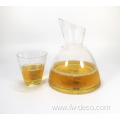 Customer logo slanted mouth crystal whiskey decanter